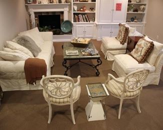 Domain slip covered furniture