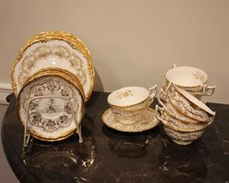 Royal Cauldon “King’s Plate” English china tea set