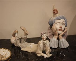 Lladro clowns 