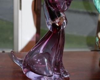 Murano glass dog