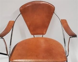 4 Leather Arm Chairs