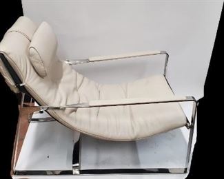 Chrome/Leather Lounge Chair