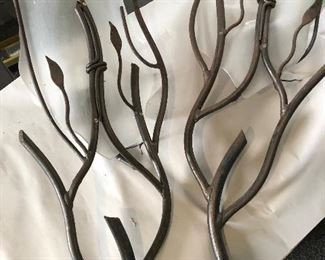 Custom-crafted exterior lights $140/pr. Each 36" long x 14" wide