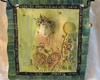 Cute plaque. Message about aging. $8. 5.5" square