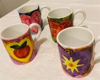 Set of four coffee mugs $8