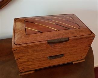 hand carved jewelry box