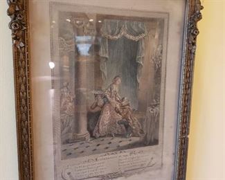 Amazingly framed antique prints