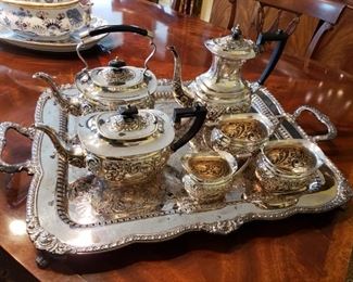 Beautiful silver plate set