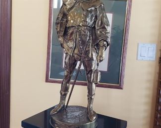 Amazing  large signed brass sculpture