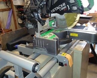 Hitachi Laser Miter Saw with stand