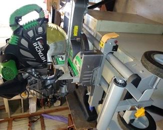Hitachi Laser Miter Saw with stand