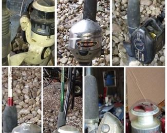 Fishing rods/reels (over 30 available)