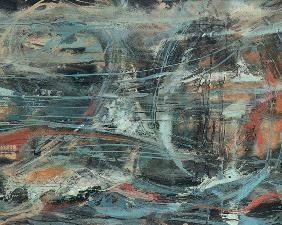 1156
Betty Hoenshell Younger
1932-2019, California
Untitled, Abstract
Oil on canvas
Signed lower right: Hoenshell
12" H x 36" W
Estimate: $200 - $300