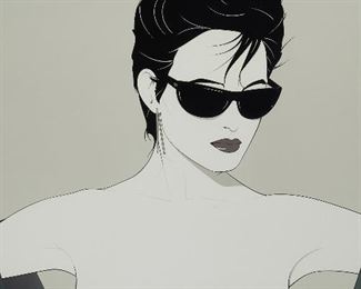 1176
Patrick Nagel
1945-1984, American
Modern Portrait
Serigraph on paper under glass
Signed lower left: Nagel
Sight: 19.5" H x 33.5" W
Estimate: $500 - $700