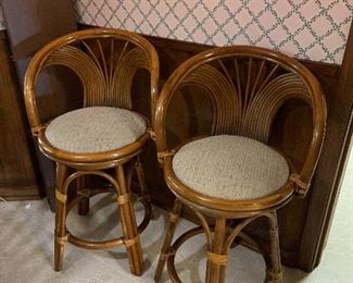 bamboo matching bar stools