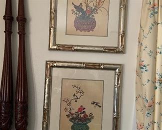 Asian style matching wall art