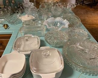 crystal and kitchen casseroles