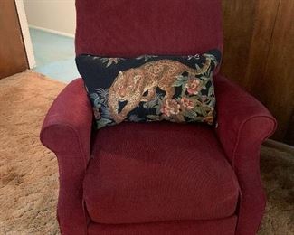 Lane Co. petite upholstered recliner