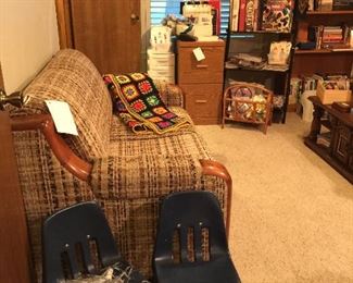 Two vintage child chairs