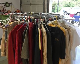 Lots of very nice ladies and men's clothing