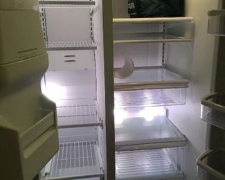 Inside the Kenmore refrigerator 