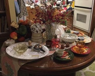 Kitchen Table full of seasonal dishes