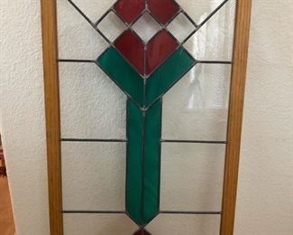 stained glass panel - mission