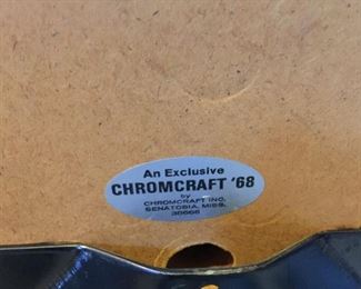 #7 Description label of Mid-Century Modern table and chairs. 