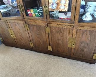 #19 The lower cabinets of the Henredon china cabinet