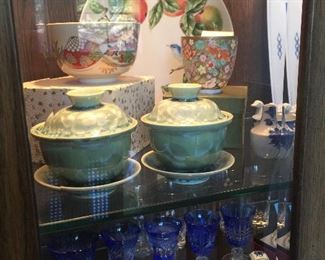 #27 Beautiful rice bowls, and Chinese hand painted bowls