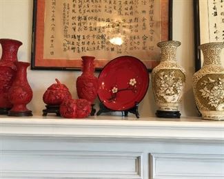 Cinnabar and lacquer