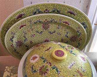 Platters and serving pieces 