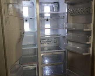 The inside of the Samsung