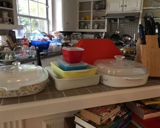 Vintage Pyrex and Corning ware