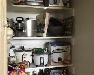 New an used Rice cookers, baking items