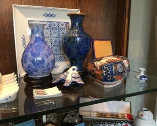 Cloisonne, pottery