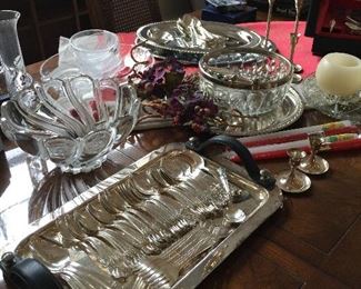 Vintage flatware, silver plate