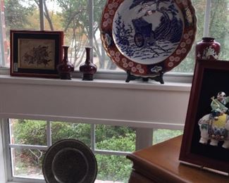 Wonderful charger, silk art work