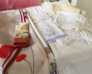 Vintage Battenburg, guest towels