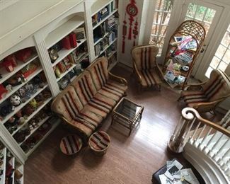 Looking down into the lower level!