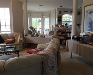 Looking across the upper level 