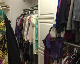 Lots of silk designer clothing