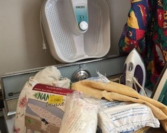 Foot massage, ironing board covers, cleaning items