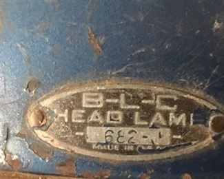 badge on headlight