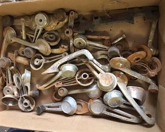 Vintage door handles and window cranks!