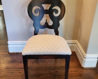 Arhaus chairs (6): 38"h x 21"w x 22"d