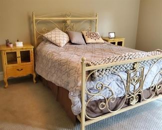 bed: 54"h x 62"w x 84"d, side tables: 29"h x 23"w x 16"d