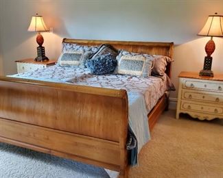 bed: 45"h x 81"w x 93"d side tables: 27"h x 31"w x 17"d