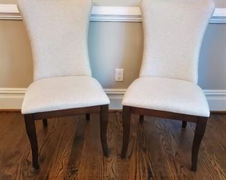 upholstered chairs (2) 40"h x 21"w x 21"d