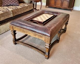 ottoman: 21"h x 48"w x 33"d